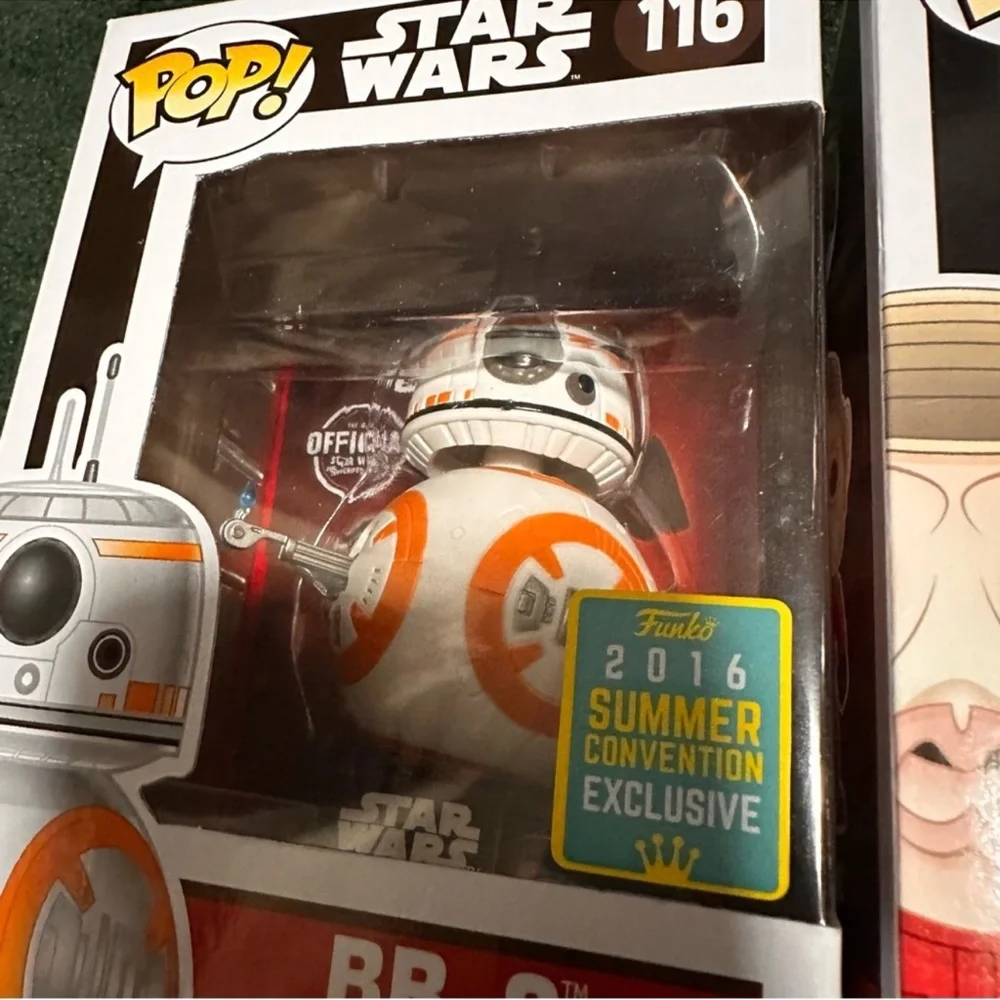 Funko Pop 10-Piece Bundle — Star Wars + DC NIB with Summer Con BB-8 & Flocked - Picture 5 of 6